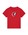 Grand lion t-shirt femme rouge