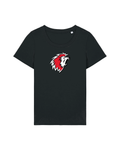 Grand lion t-shirt femme noir