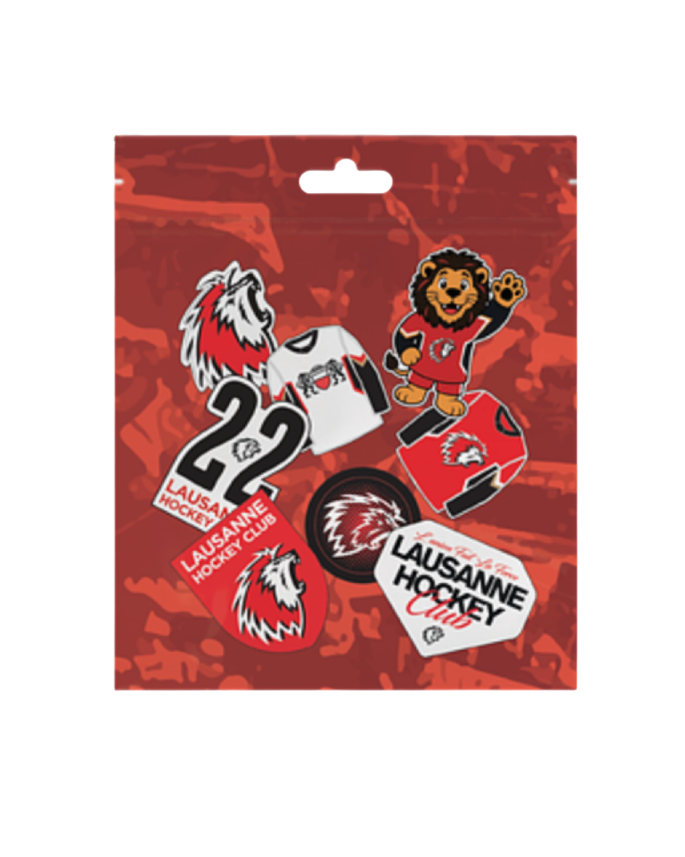 Rouge x Blanc Pochette de stickers