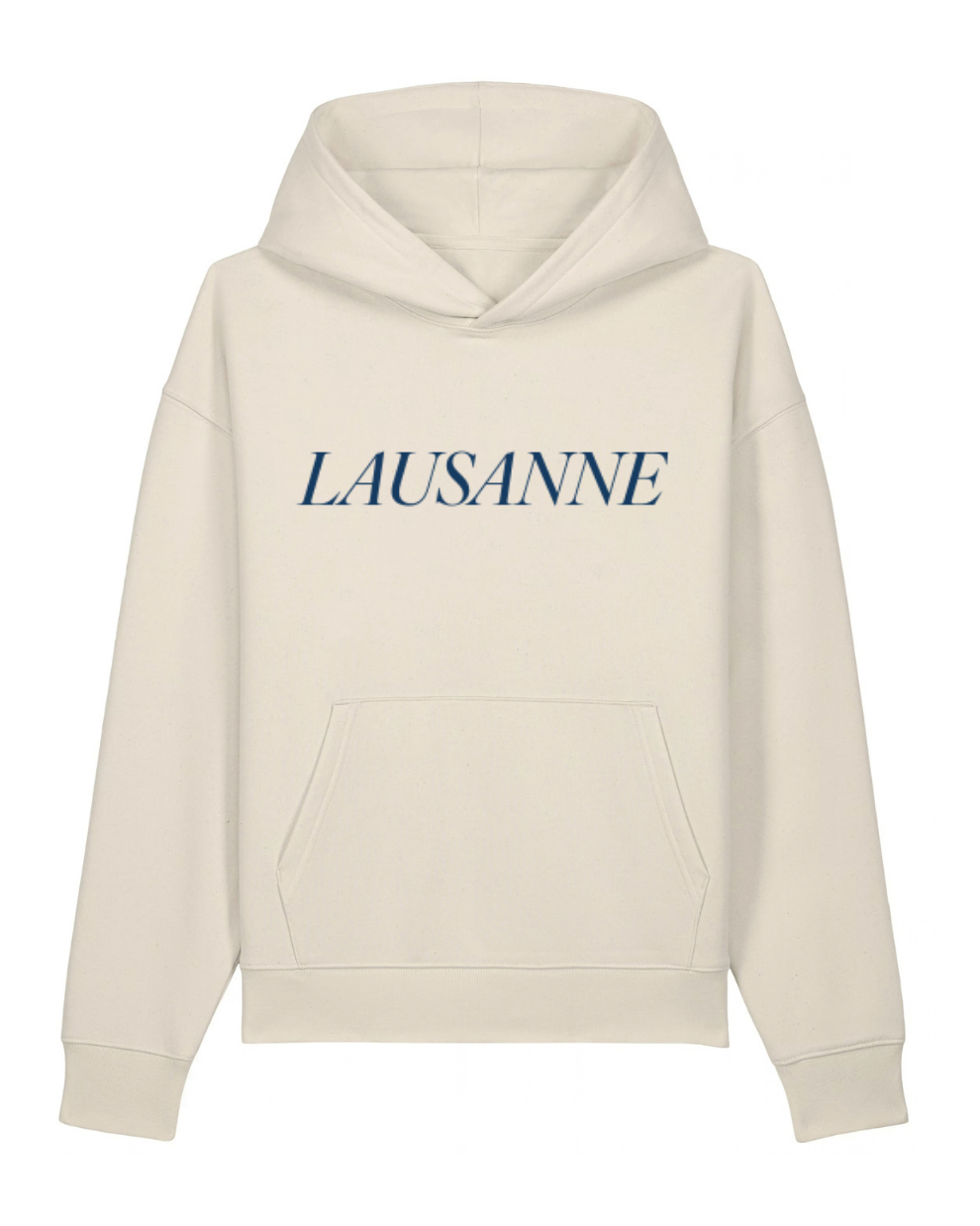 Lausanne 1922 Hoodie unisexe relaxed natural raw