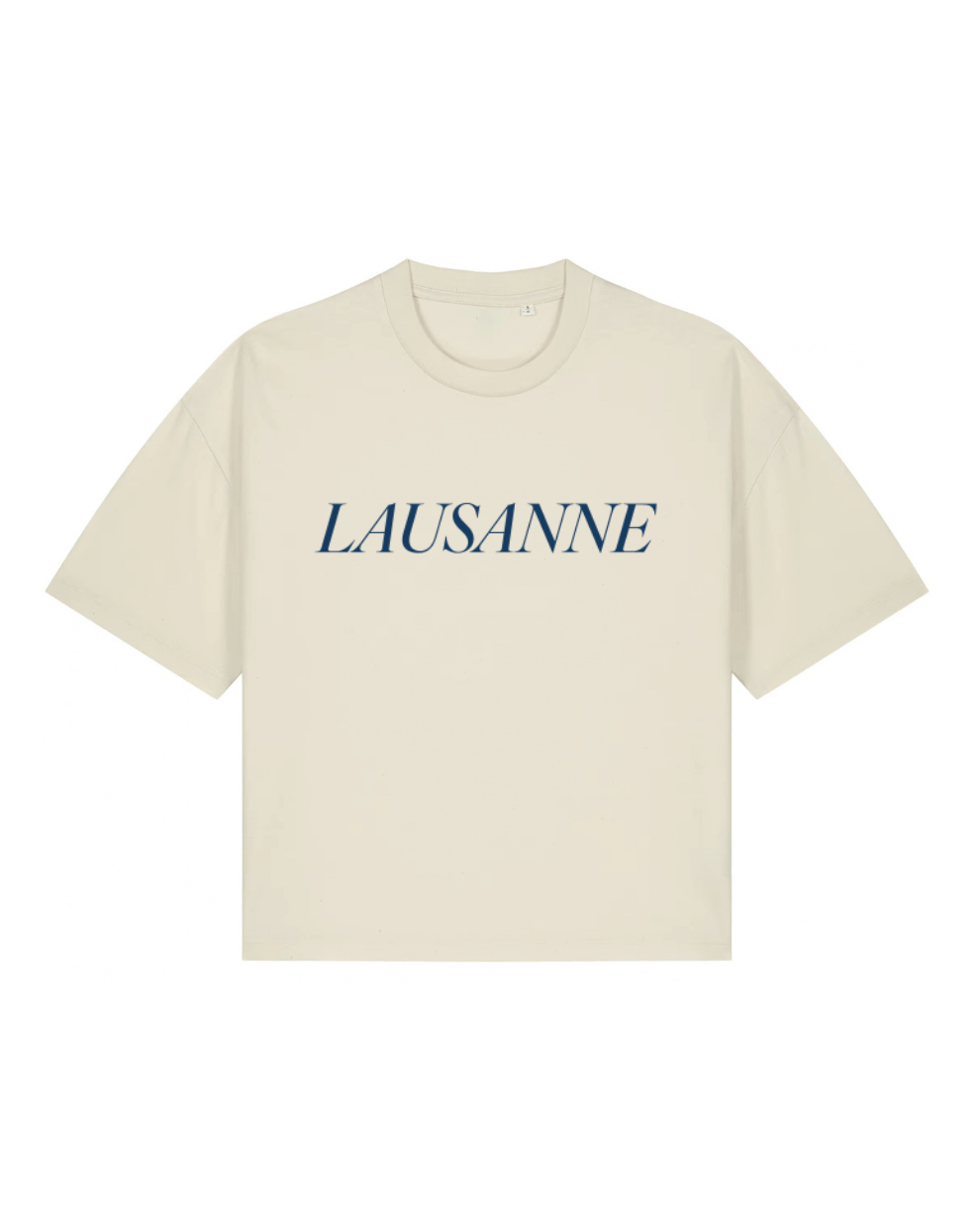 Lausanne 1922 T-shirt femme relaxed natural raw