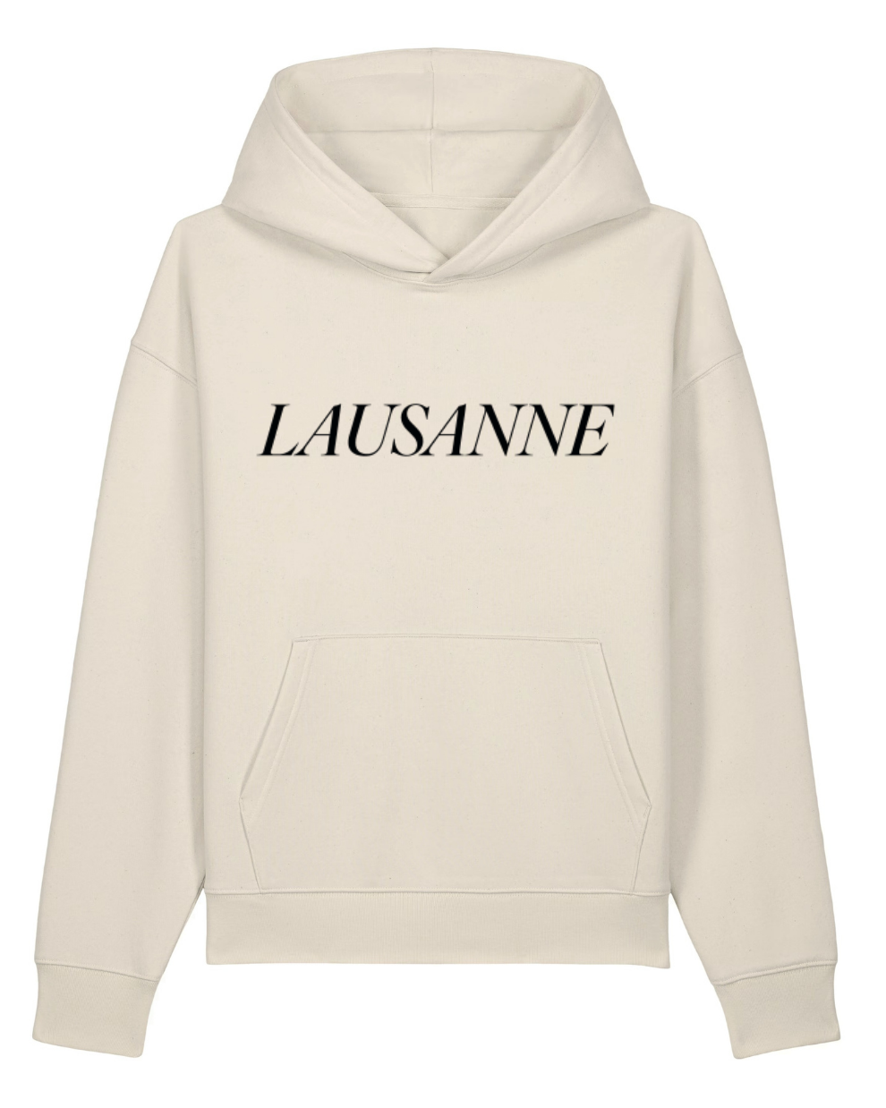 Lausanne 1922 Hoodie unisexe relaxed natural raw