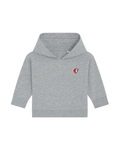 Petit Lion Hoodie bébé gris chiné