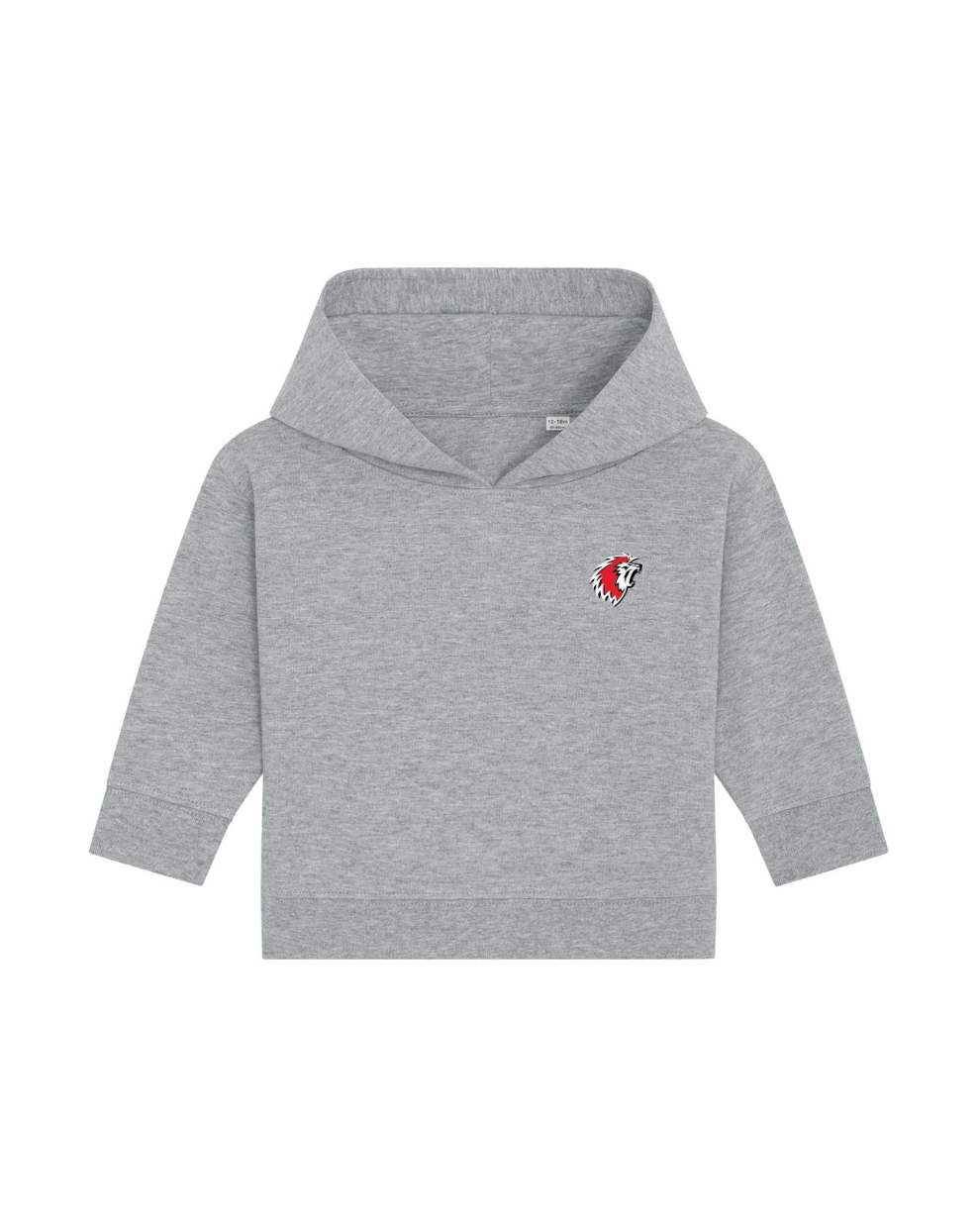 Petit Lion Hoodie bébé gris chiné
