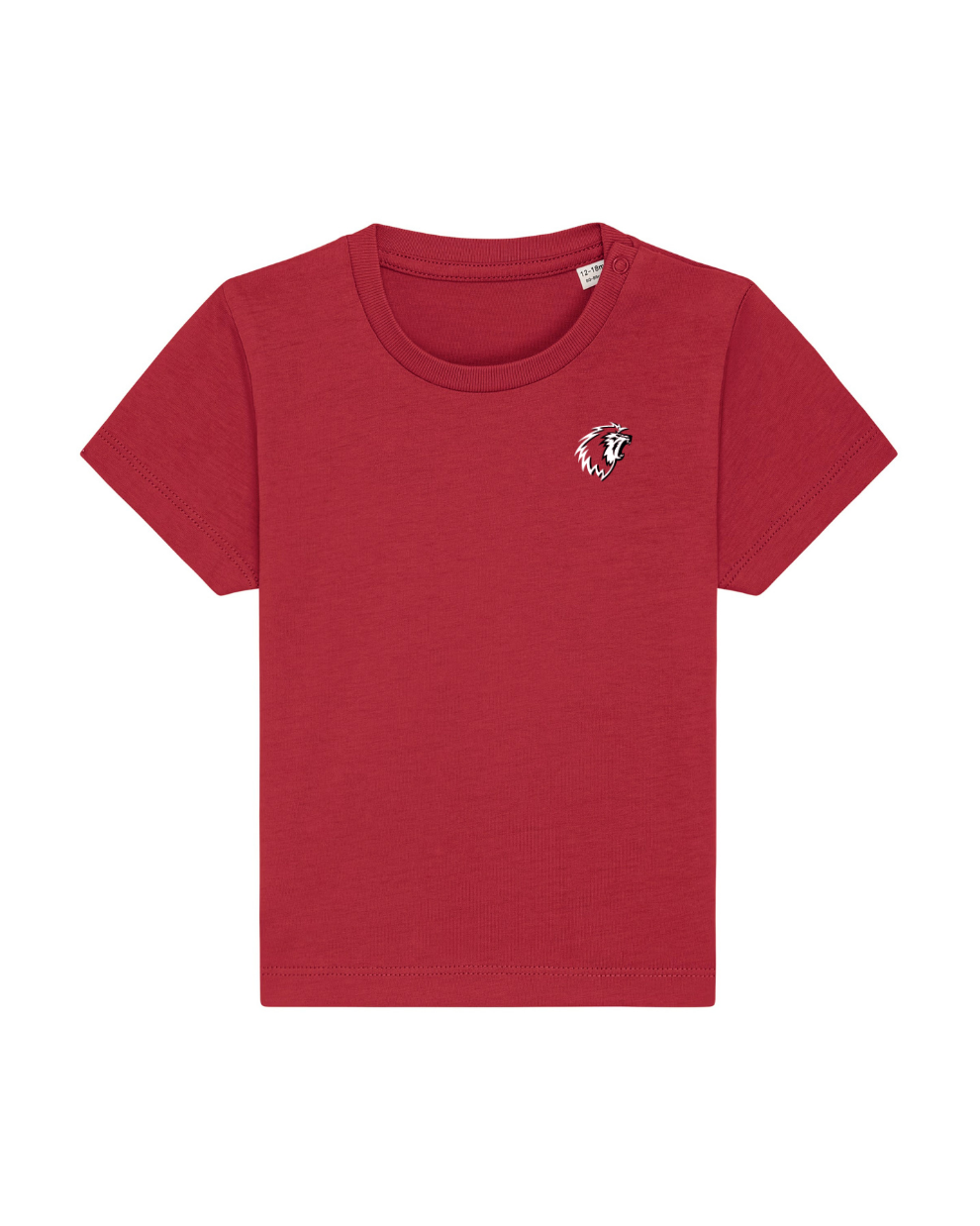 Petit Lion T-shirt bébé unisexe rouge