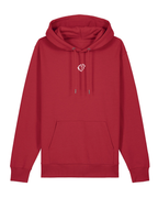 Lausanne Essential Hoodie unisexe rouge