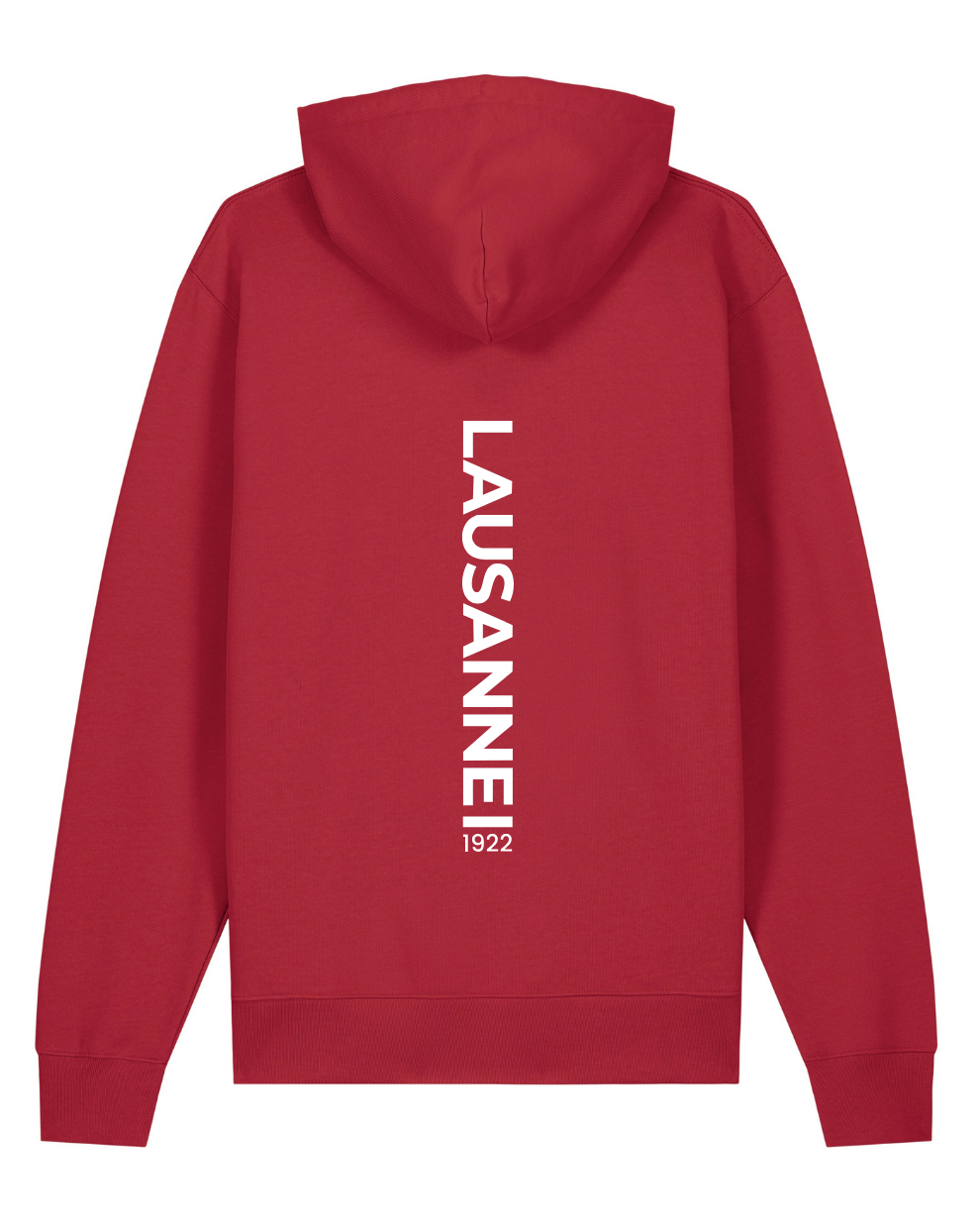 Lausanne Essential Hoodie unisexe rouge