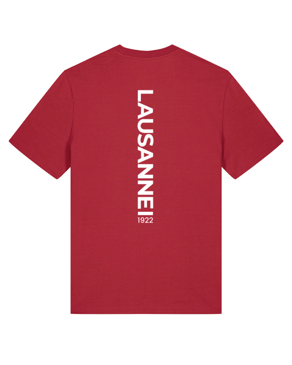 Lausanne Essential T-shirt unisexe rouge