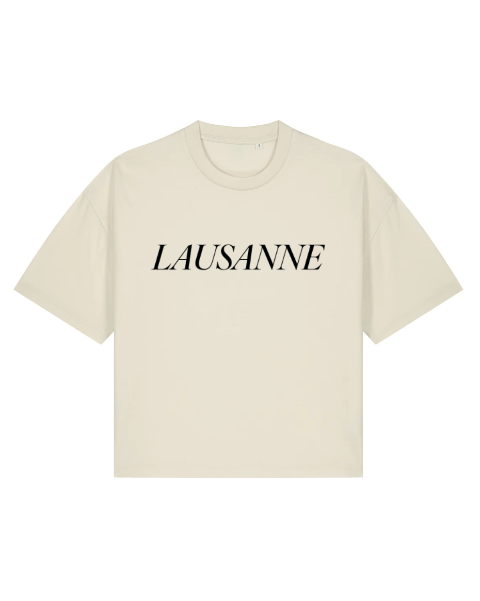 Lausanne 1922 T-shirt femme relaxed natural raw