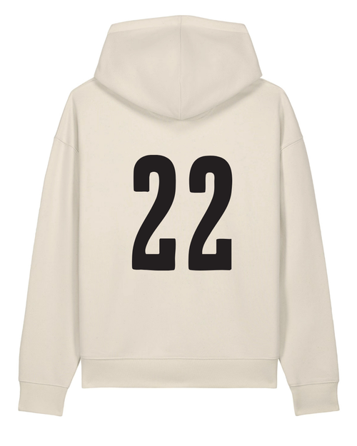 Lausanne 1922 Hoodie unisexe relaxed natural raw