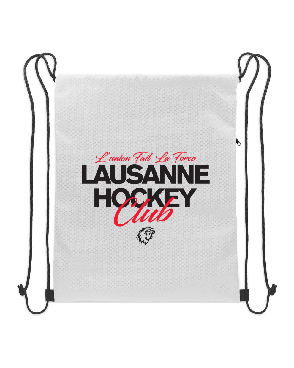Rouge x Blanc Sac ficelle blanc