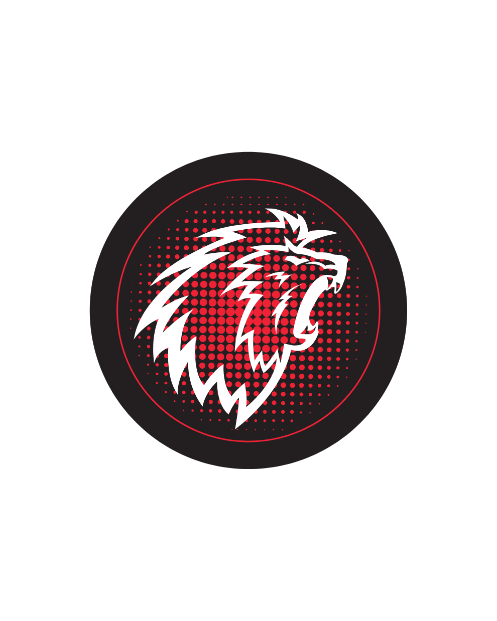 Rouge x Blanc Puck fan