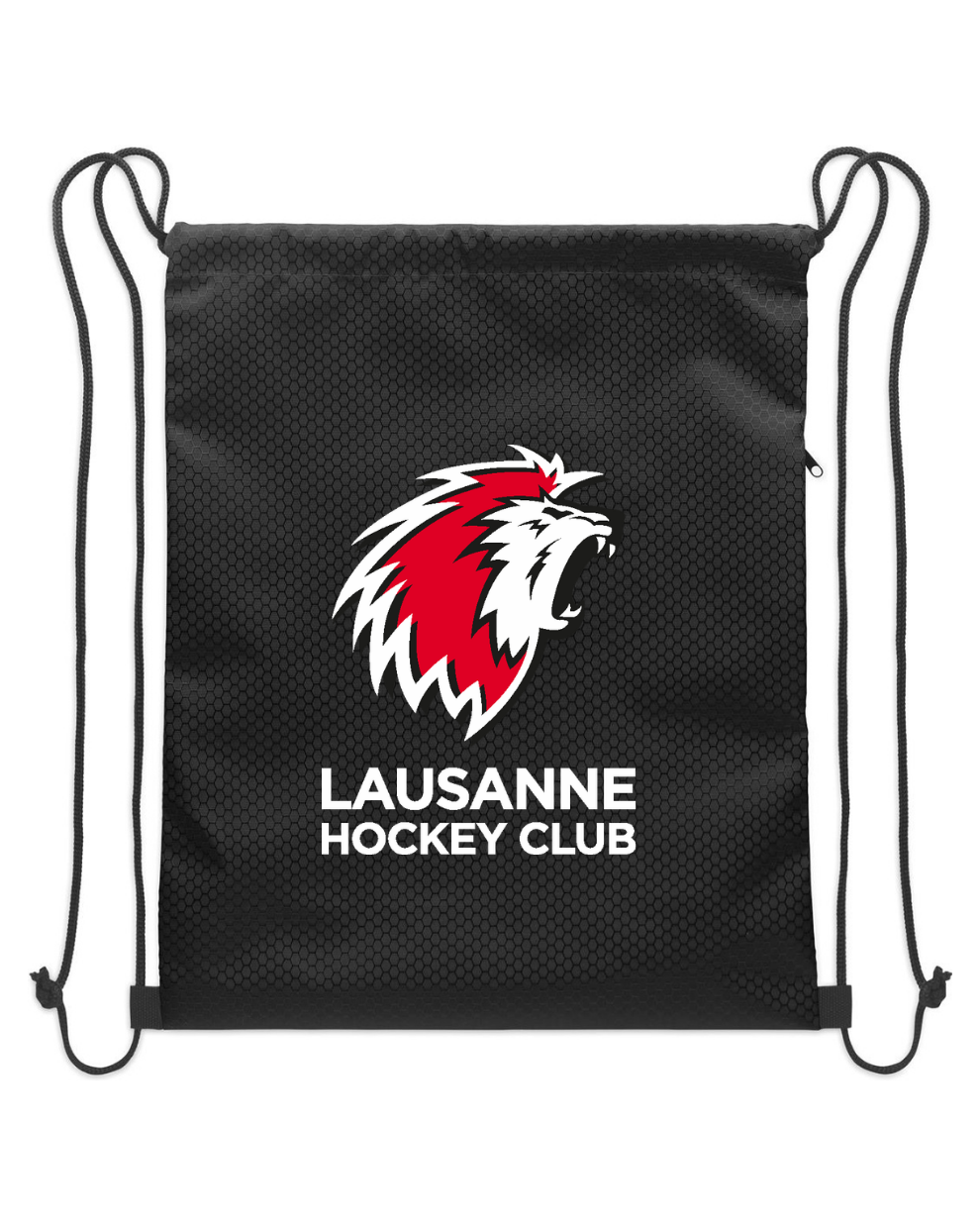 Rouge x Blanc Sac ficelle noir