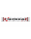 Écharpe fier d'être un lion blanche